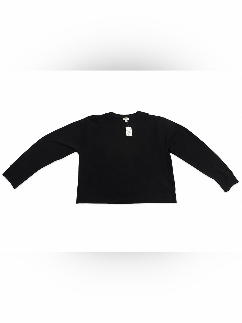 J.Crew Factory Long Sleeve Black Crewneck Shirt– XL – NWT